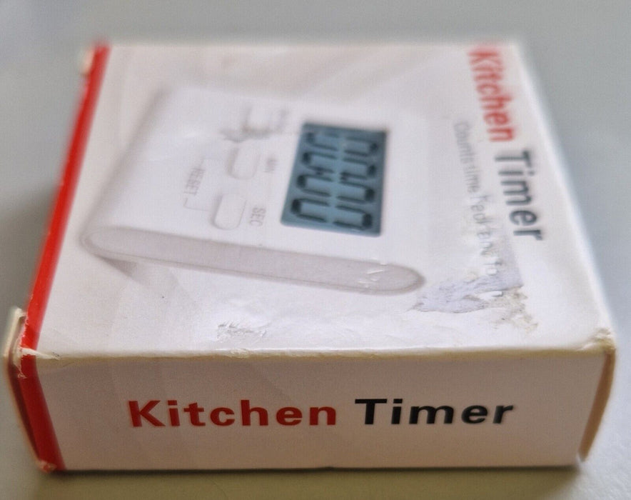 3 Pack Kitchen Timer - Counts time back and forth - White