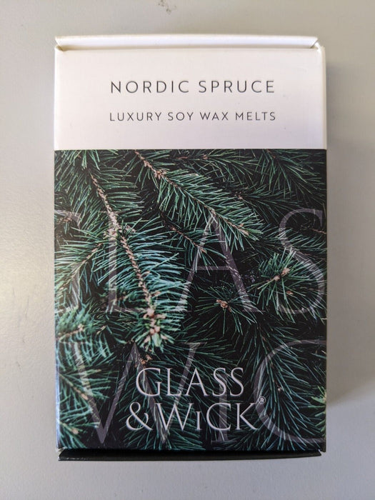 Glass & Wick Luxury Soy Wax Melts Nordic Spruce