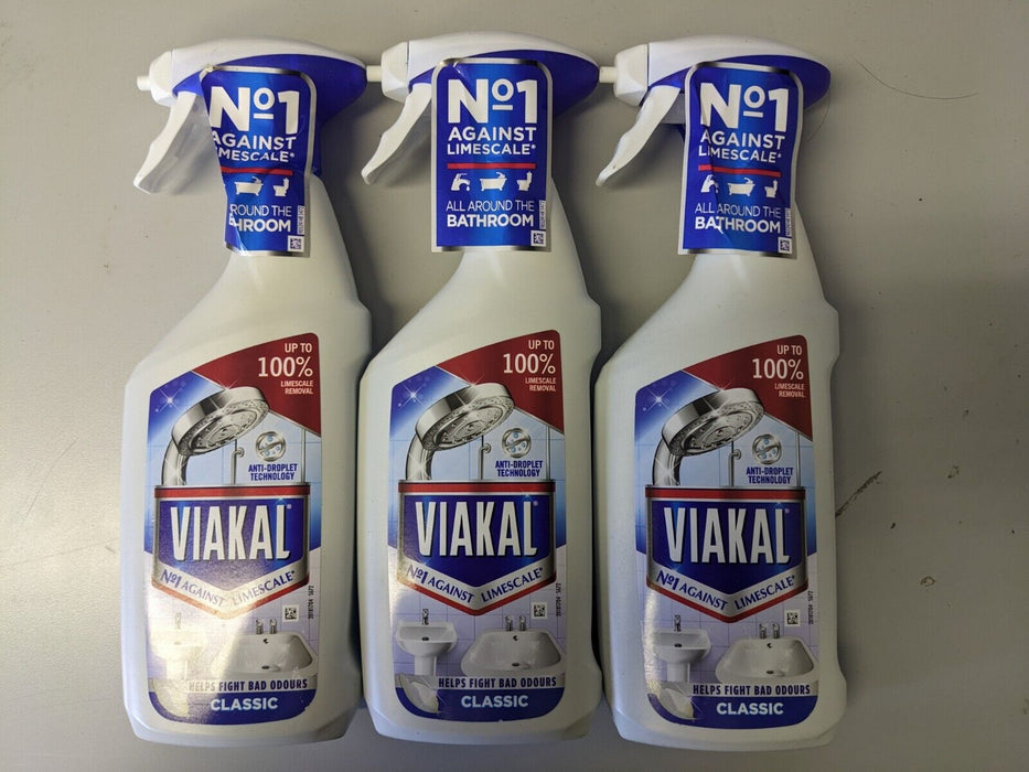 Viakal Classic Limescale Remover Spray 500 ml x 3