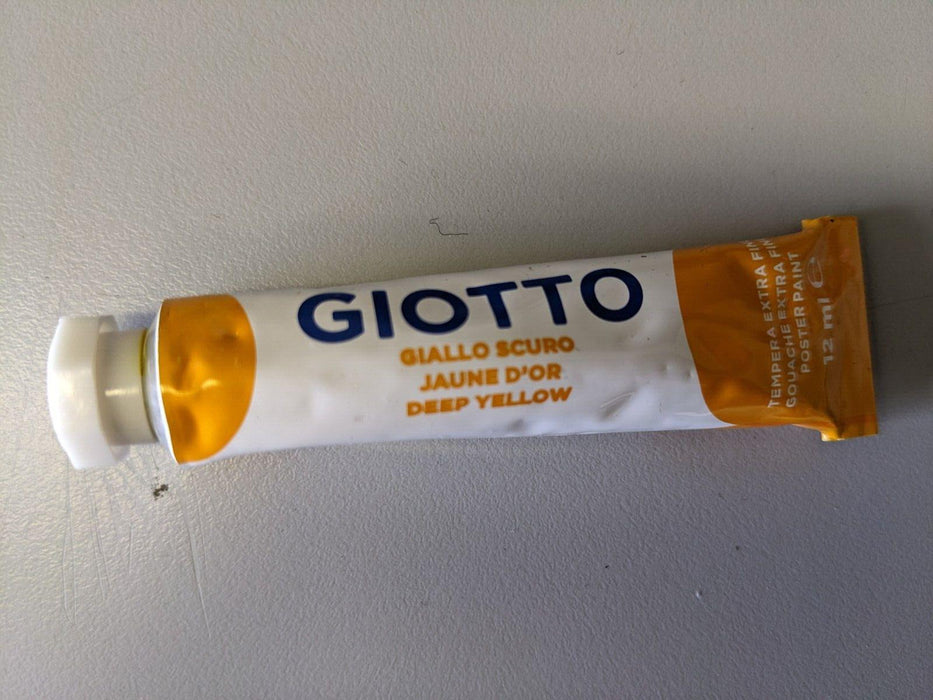 Giotto Deep Yellow Poster Paint Tube 12ml