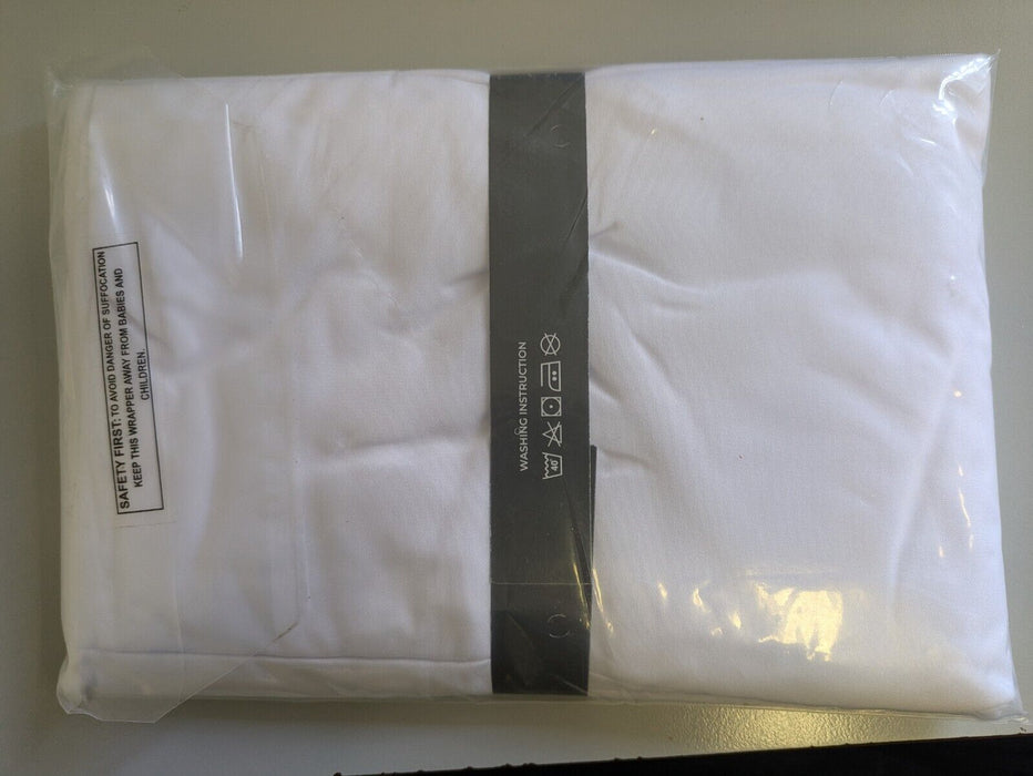 microfibre pillowcase pair 48 c 74 x 15cm white