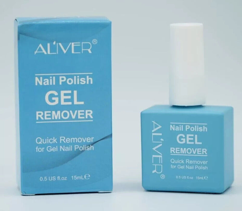 Aliver Soak-Off Gel Acrylic Nail Polish Quick Burst Manicure Remover 15ml