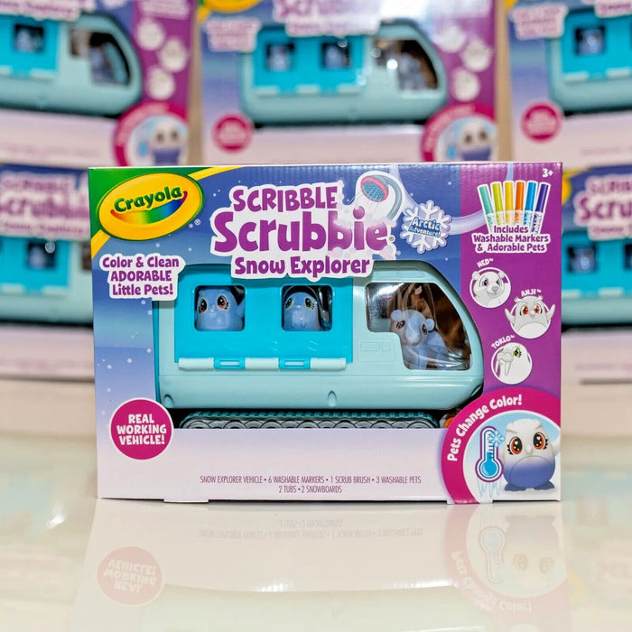 Crayola Scribble Scrubbie Pets Arctic Snow Explorer, Color & Wash Creative Toy