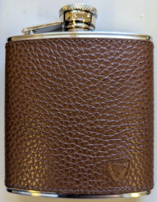 Aspinal Of London Classic 5oz Leather Hip Flask Personalised *MJV*