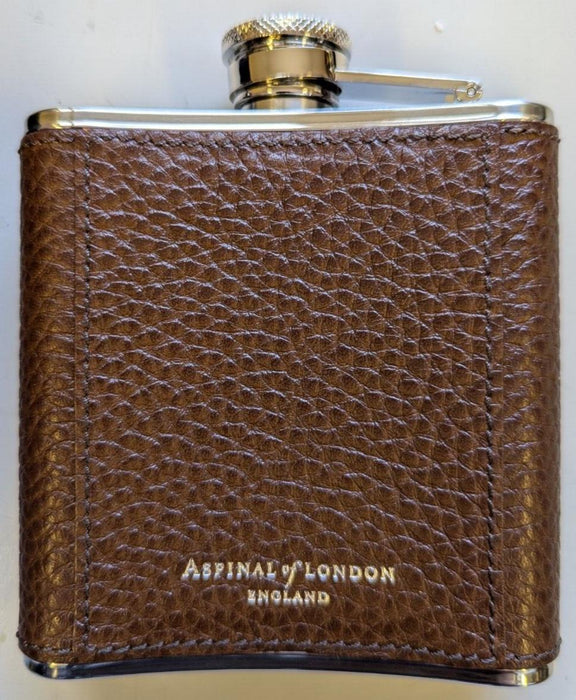 Aspinal Of London Classic 5oz Leather Hip Flask Personalised *MJV*