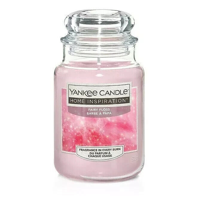 Yankee Candle Home Inspiration Fairy Floss Large Jar Pink 538g