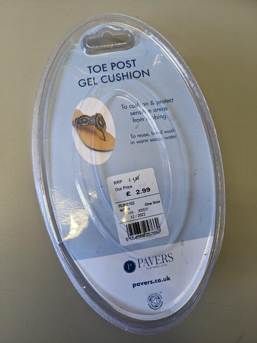 Pavers Toe Post Gel Cushion 1 Pair Clear