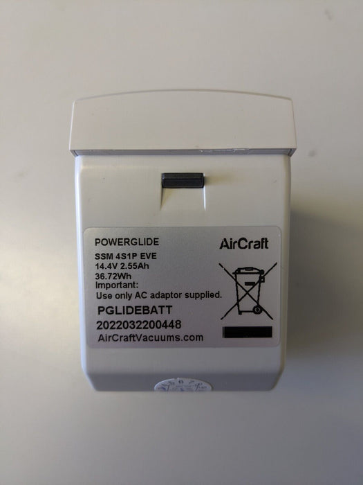 Powerglide Battery for AirCraft Vacuums SSM 4S1P EVE 14.4V 2.55Ah 36.72Wh