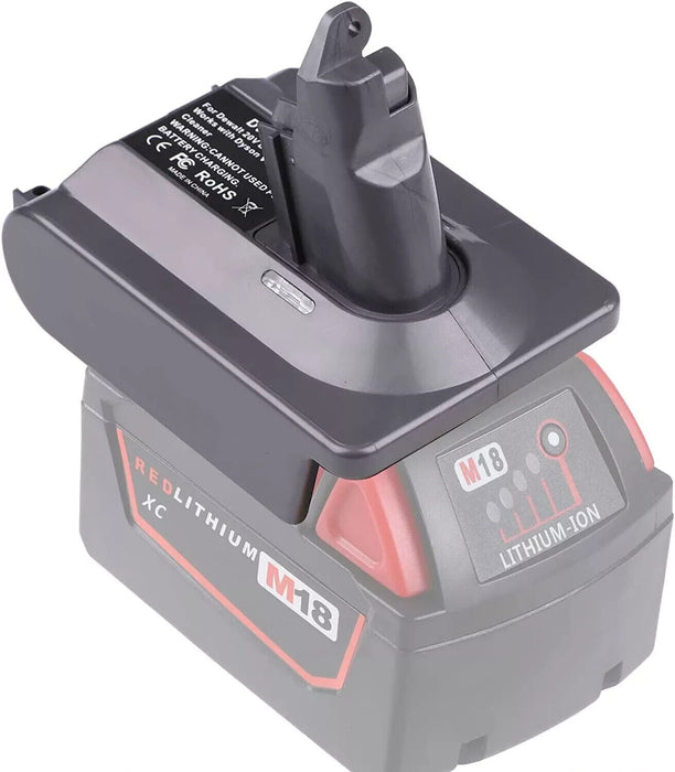 Replacement for Dyson V6 Battery MIL18V6 Adapter for Milwaukee M18 18V Battery