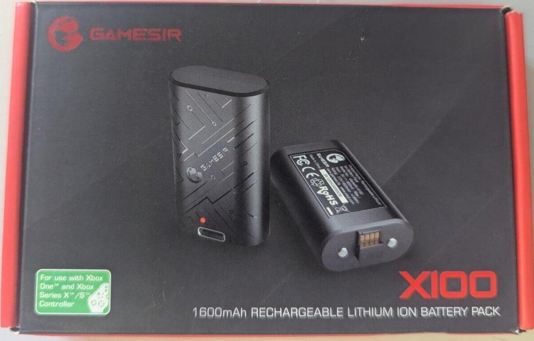 GameSir X100 Rechargeble Lithium Ion Battery Pack 1600mAh - Black