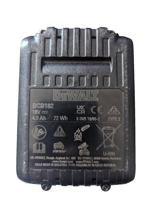 DeWalt 18v 4.0AH Drill Battery DCB182 (Used Good Condition)