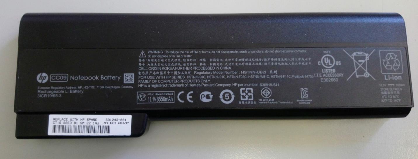 New HP Battery CC09 100Wh HSTNN-F11C 630919-421 631243-001 Genuine