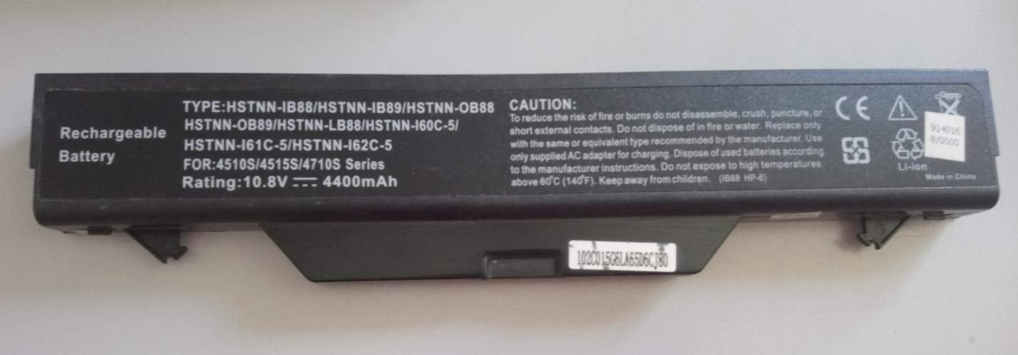 LI-ION BLACK BATTERY (4400mAh) for HP Probook replaces HSTNN-IB88, HSTNN-IB89