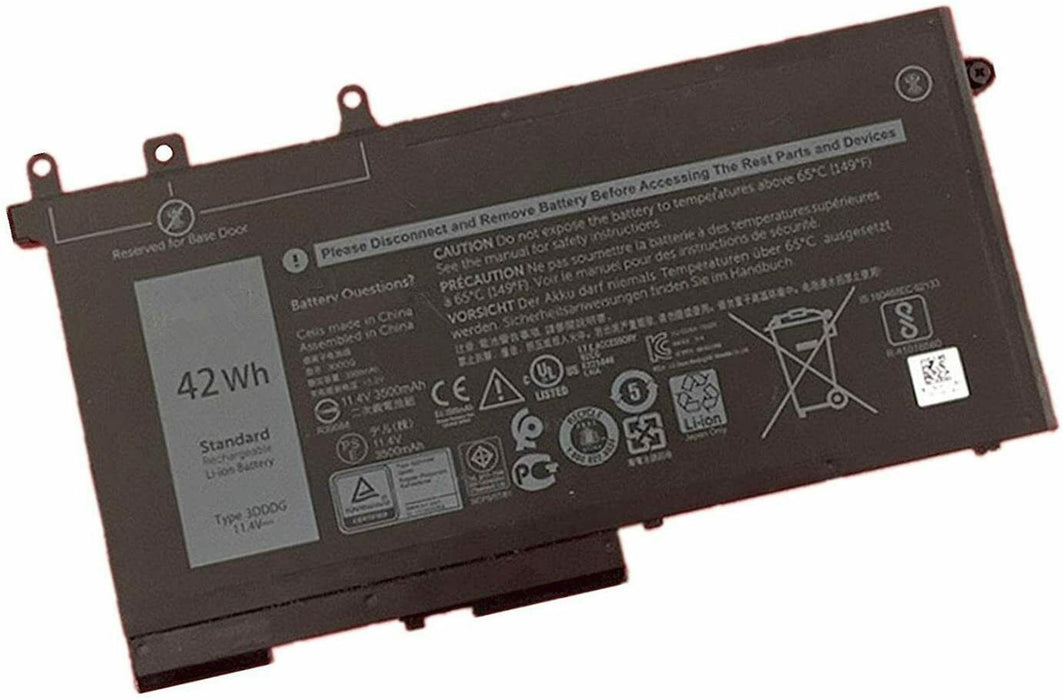 Replacement Dell Battery for Latitude 5480/5488/5490/5491/5495 3DDDG/42WH/3-Cell