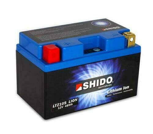 SHIDO LITHIUM ION LIGHTWEIGHT MOTORCYCLE BATTERY REPLACES YTZ10S