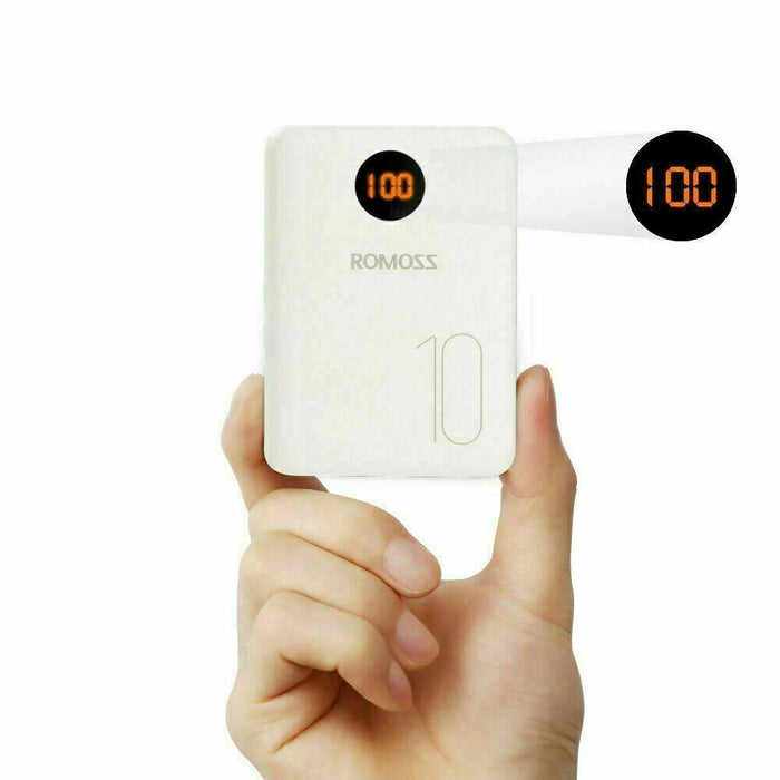 ROMOSS Digital Portable Dual USB Portable Battery Charger LED for Mobile Phone