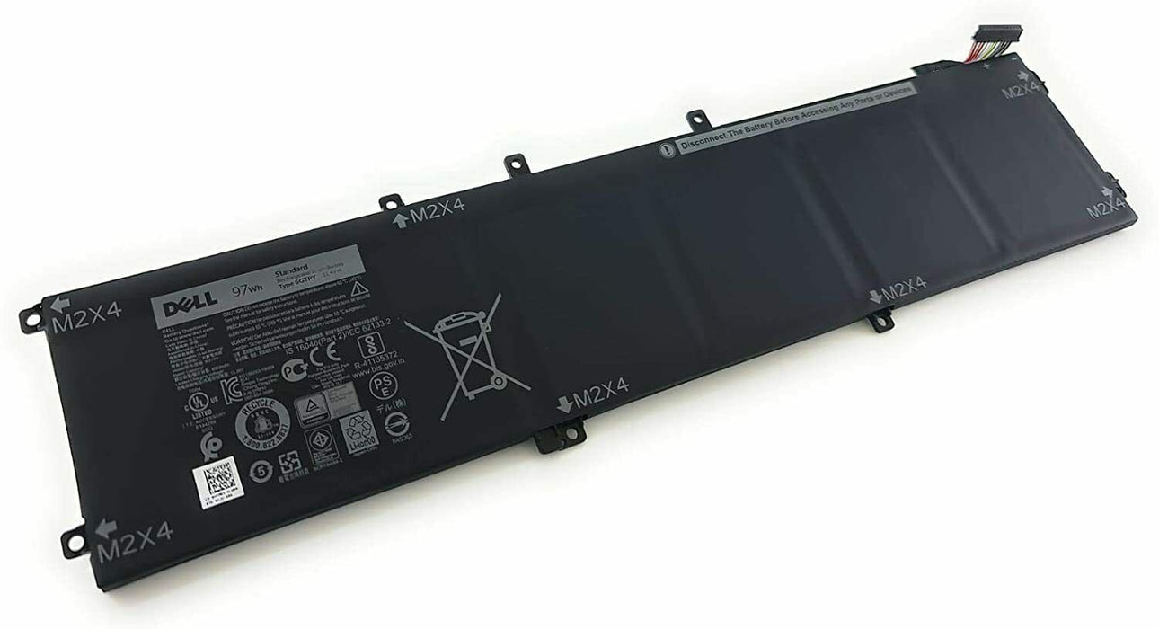 DELL XPS 15 XPS 15 9560 9550, Precision 5520 97WHr 6-Cell Battery GENUINE