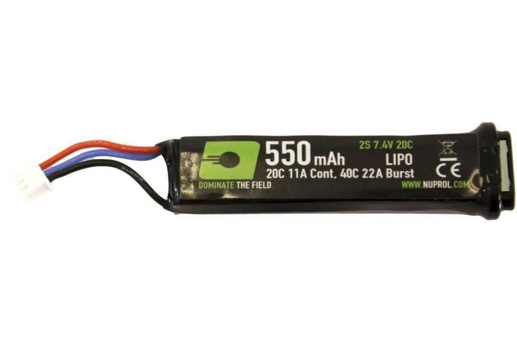 Nuprol Power 550mah 7.4v Stick Lipo Battery 20C