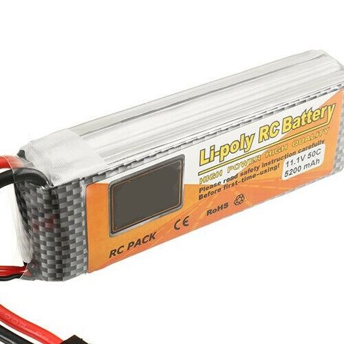 Top Power 11.1V 5200mAh 50C 3S Deans T Plug Lipo Battery RC Quadcopter Car