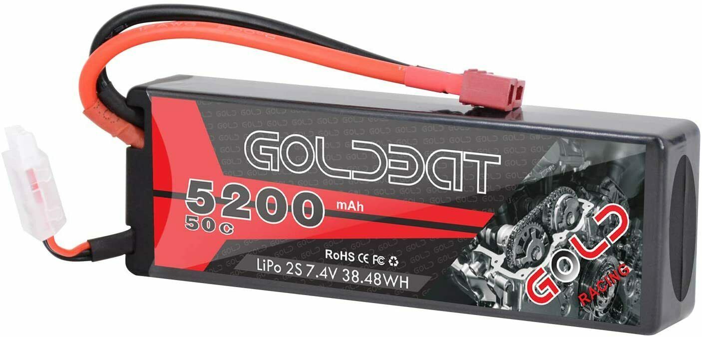 GOLDBAT 3S LiPo RC battery 11.1V 80C 5200mAh Lipo battery hard case with deans