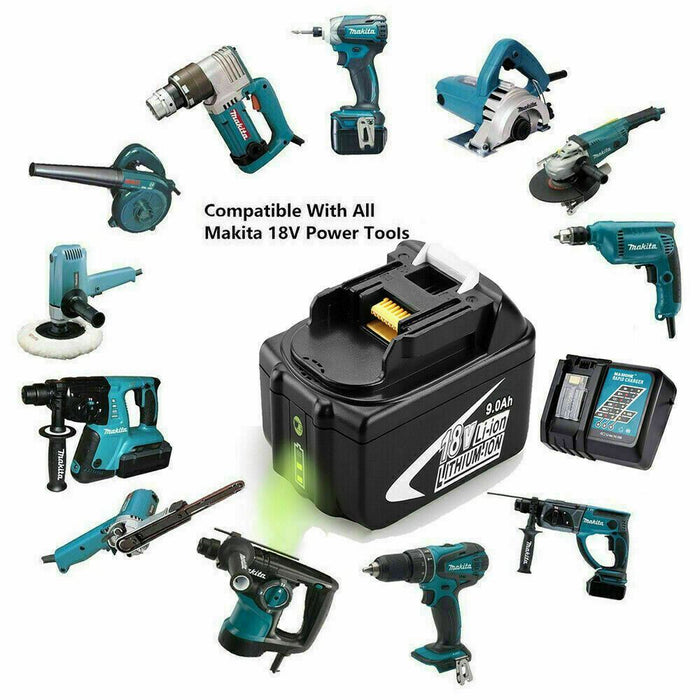For Makita BL1890B Battery 18V 9.0Ah Lithium Ion LXT  BL1860B BL1830 194230-4