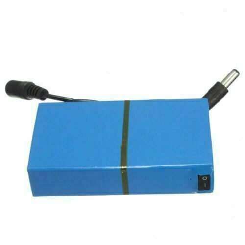 Portable DC12V 4000mAh DC12400 Rechargeable li-ion Battery Pack for CCTV Cameras