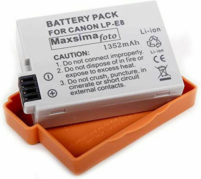 Replacement Canon LP-E8 Battery EOS 700D 550D,600D,650D,X4, X5,T2i,T4