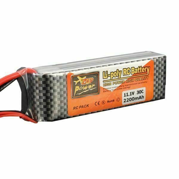 ZOP Power 3S 11.1V 2200mAh 30C Lipo Battery T Plug For RC Quadcopter 1 Unit