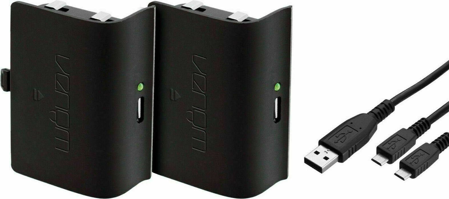 Venom Xbox One Controller Rechargeable Battery Twin Pack - Black - VS2850