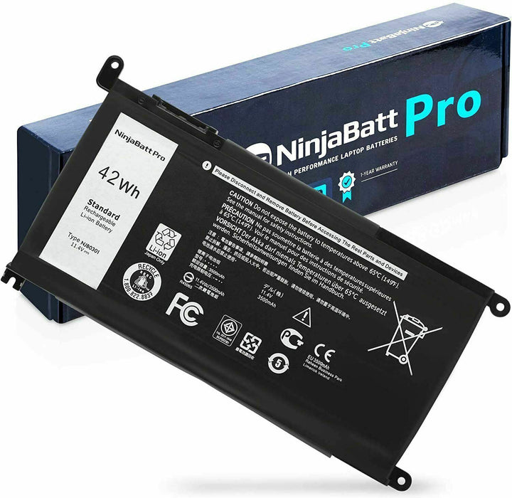 NinjaBatt Pro Battery WDX0R For Dell Inspiron 15 7579 5567 5578 5570 5568 7569