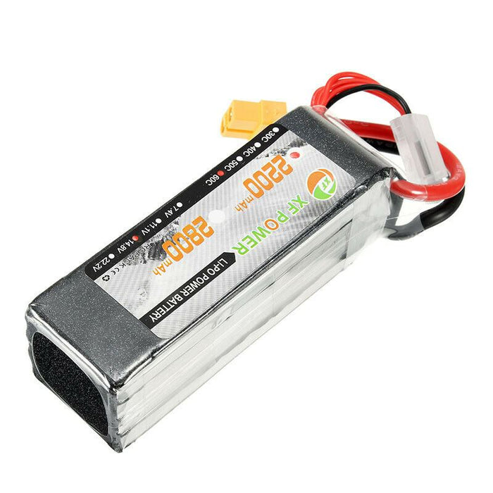 4S 14.8V LiPo Battery 2200mAh 50C RC Lipo Battery with XT60 Plug for RC