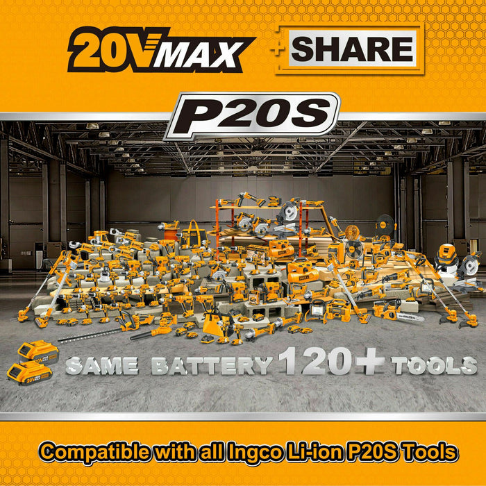 INGCO 20V 2.0Ah Lithium-Ion Battery Pack（Charger not included）FBLI2001