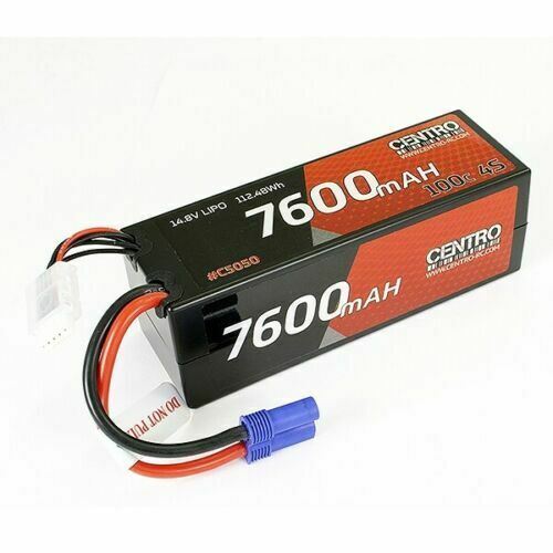 Centro 4S 7600Mah 14.8V 100C Hardcase Lipo Battery Ec5 C5050EC5 USED