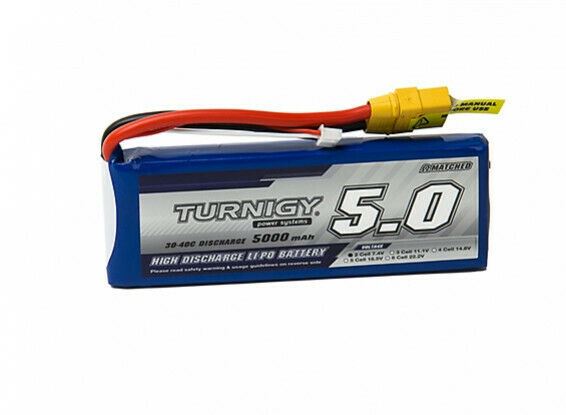 Turnigy 5000mAh 2S 7.4V 20-30C 40-50C XT90 Lipo Battery - 3300 4000 6000 RC