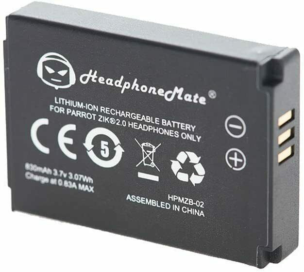 Battery for Parrot Zik 2.0, Parrot Zik 3 Headphones Rechargeable HeadphoneMate