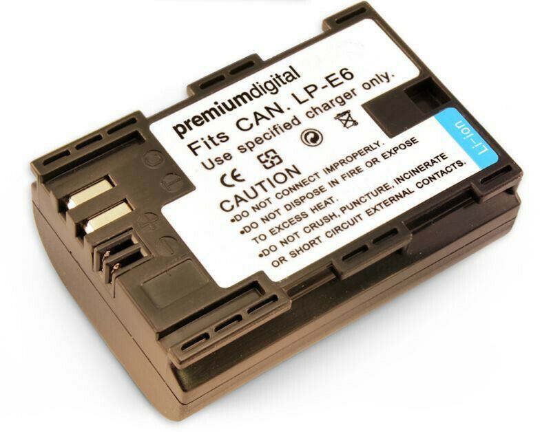 LP-E6 battery For Canon EOS 5D Mark II, EOS 5D Mark III, EOS 6D, EOS 7D, EOS 6