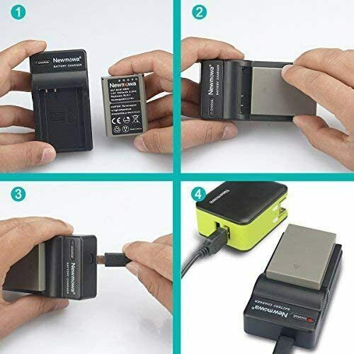 Olympus BLN-1 Replacement Battery (2-Pack) and Micro USB Charger Newmowa