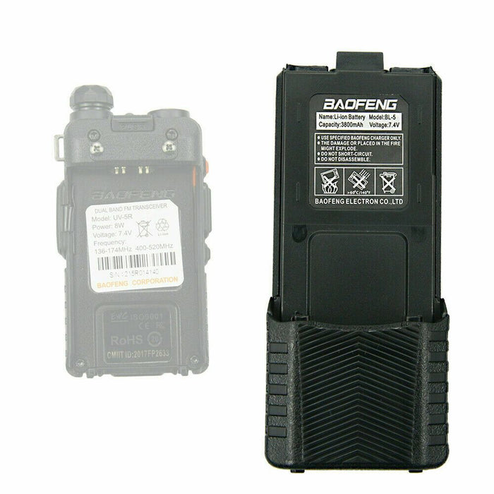 UK Baofeng Pofung 3800mAh 7.4V BL-5 Li-ion Extended Battery For UV-5R Radio Pro