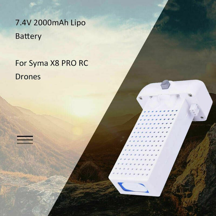 Syma X8 PRO 7.4V 2000mAh Lipo Battery RC Drone Large Capacity Battery RC Parts