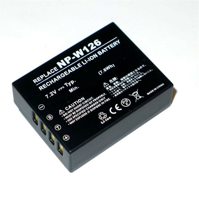 Compatible Fuji NP-W126  NPW126s Lithium Battery for XPro2 XT2 XT20 X100F