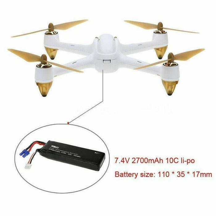 Hubsan H501S Original Spare Parts Battery 7.4V 2700mAh 10C Lithium for RC Drone