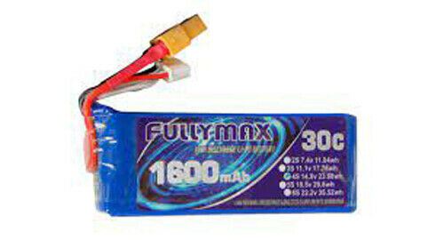 Fullymax 1600mAh LiPo Battery Pack 4S 14.8V 30C