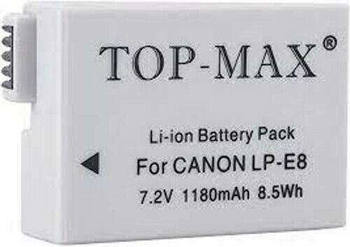 Battery LP-E8 for Canon EOS 700D,EOS 650D,EOS 600D TOP-MAX