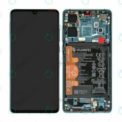 Genuine Huawei P30 Replacement Screen LCD Incl. Battery (Aurora Blue) 02352NLN