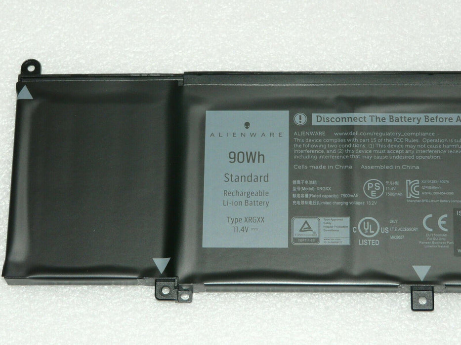 NEW GENUINE ALIENWARE M15 M17 BATTERY 6-CELL 90Wh 11.4V XRGXX 6YV0V K69WH