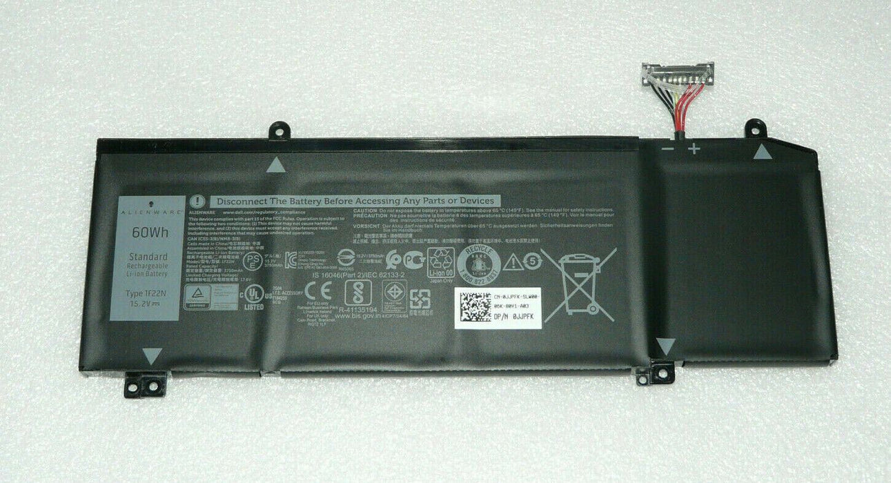 NEW DELL G5 5590 G7 7590 7790 BATTERY 4-CELL 60Wh 15.2V 1F22N HYWXJ JJPFK