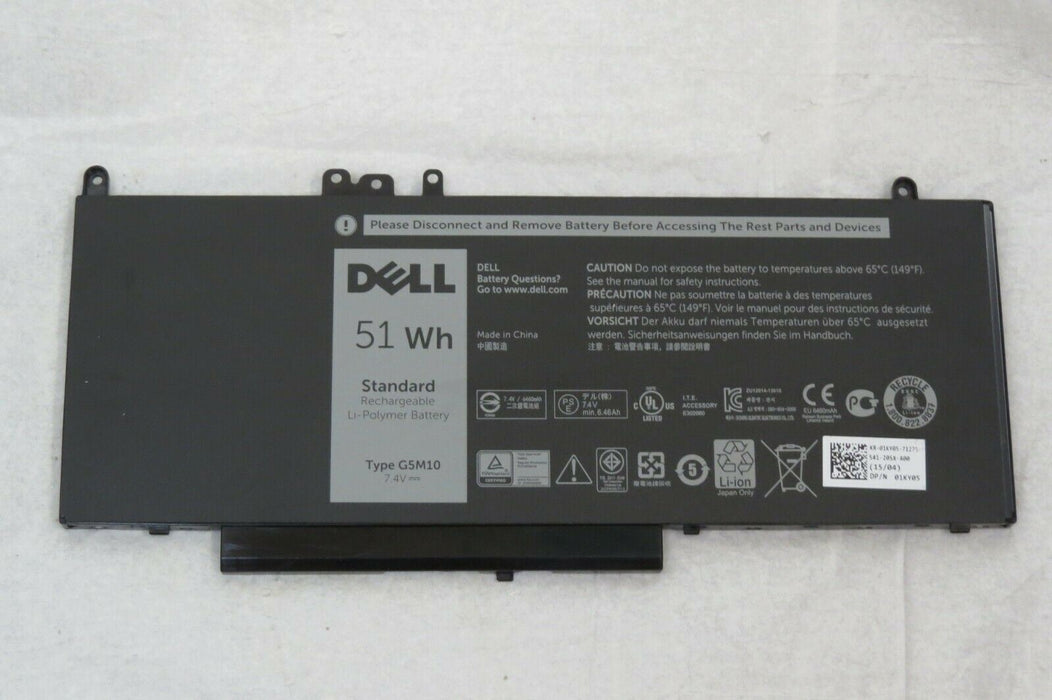 Genuine Original DELL LATITUDE 14 E5450 E5550 51WHR 4 CELL BATTERY R9XM9 G5M10