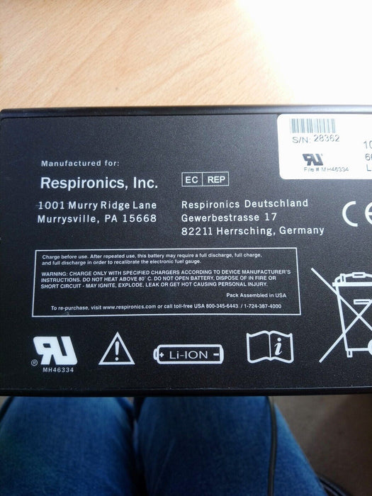 Philips Respironics 900-102 EverGo 1058036 Replacement Battery 14.4v 98Wh