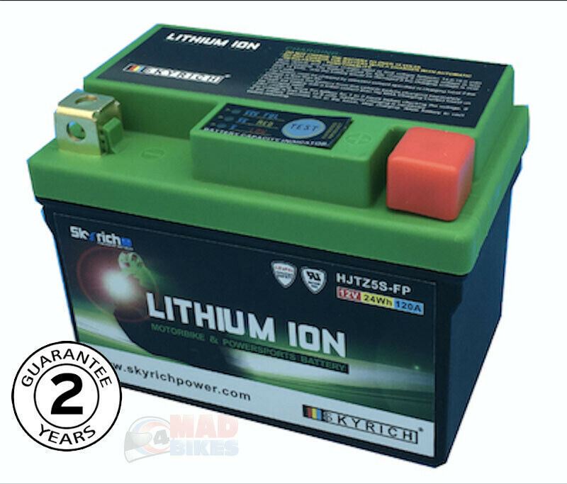 SkyRich HJTZ5S-FP Lithium Ion Motorcycle Premium Battery Replaces YTZ5S