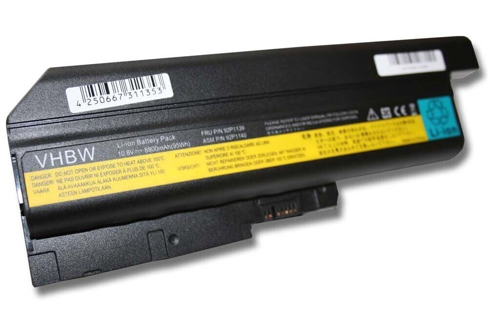 LAPTOP BATTERY 10.8V 7800mAh BLACK FOR IBM 92P1137, 92P1138, 92P1139, 92P1140